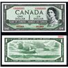 Image 1 : Bank of Canada 1954 $1 “Devil's Face Hairdo” Issue Specimen