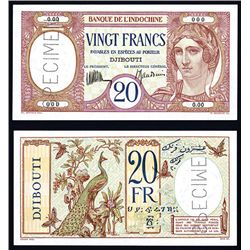 Banque De L'Indochine, ND (1928-38) Issue Specimen Banknote.