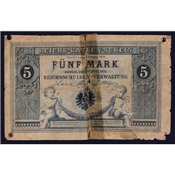 Reichskassenscheine, Imperial Treasury Notes. 1874 Issue.