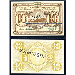 Greenland, Danish Administration, Finest Known ND (1953-67) Issue Specimen Banknote.