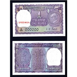 Reserve Bank of India, 1969 ND Commemorative Issue Specimen Banknote.