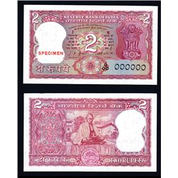 Reserve Bank of India, 1969 ND Commemorative Issue Specimen Banknote.