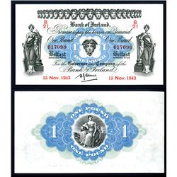 Bank of Ireland, 1942-43 Issue Banknote.