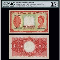 Board of Commissioners of Currency, Malaya & British Borneo, 1953 Issue.