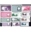 Image 1 : Central Bank of Nigeria, 1958 Issue Color Progress Proof Face and Backs.