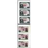 Image 1 : Banco De Portugal, 1911 Interim Issue Uncut Sheet of 3 Specimens.