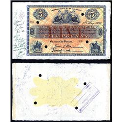 Union Bank of Scotland, Ltd, Archival Specimen, 1932 Issue.