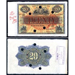 Union Bank of Scotland, Ltd, Archival Specimen, 1935 Issue.
