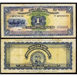 Barclays Bank Dominion Colonial and Overseas, South African Admin., 1931 Issue.