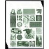 Image 1 : ABNC Tyvek Polymer Specimen Vignette Sheet, Lot of 5.