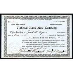 National Bank Note Co., Issued Stock.