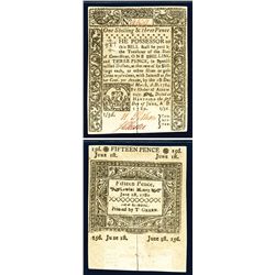 Connecticut 1780 Colonial Banknote.