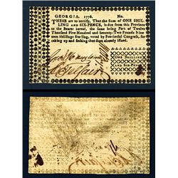 Georgia Colonial 1776 “Sterling Denomination” Series Banknote.