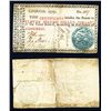 Image 1 : Georgia Colonial “1777 No Resolution Date” Issue Banknote, Blue Green Series.