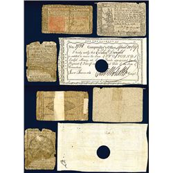 Colonial Banknote Assortment.