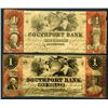 Image 1 : Southport Bank Issued Obsolete Banknote Pair.