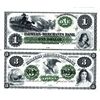 Image 1 : Farmers and Merchants Bank Uncut Sheet of 2 Proofs.