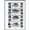 Image 1 : State of Mississippi Uncut Proprietary Proof Sheet of 4.