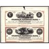 Image 1 : Peoples National Bank of Helena Montana (Territory) Uncut Sheet of 2 Proprietary Proofs.