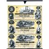 Image 1 : Brownville Bank Uncut Sheet of 3 Proprietary Proofs.