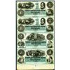 Image 1 : Corn Exchange Bank, 1860 Uncut Obsolete Sheet of 4 In Green.
