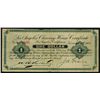 Image 1 : Los Angeles Clearing House Certificate, 1907 Depression or Panic Scrip Note.