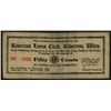 Image 1 : Riverton Lions Club, Indian Tan Buckskin Leather 1933 Depression Scrip.