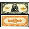 Image 1 : U.S. Gold Certificate, $50, 1922 Fr#1200 Large S/N Issued Banknote.