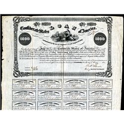 Confederate Bonds Lot of 4, Act of August 19, 1861.