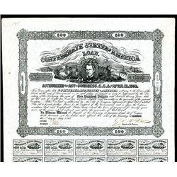 Confederate Bonds Lot of 4, Act of April 12, 1862.
