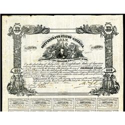 Confederate Bonds Lot of 6, Act of August 19, 1861.