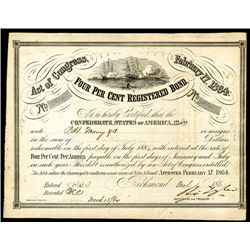Confederate Bond, Act of February 17, 1864.