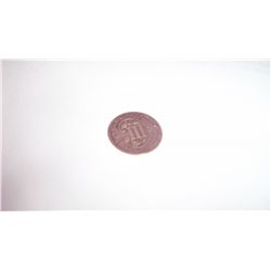 1856 SILVER 3 CENT TRIME, VF TYPE 2