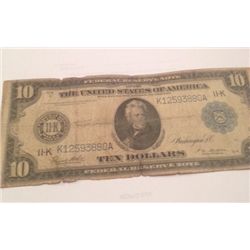 1914 $10 Federal Reserve Note