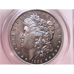 1894-O Morgan Dollar AU50 PCGS Clnd Reverse