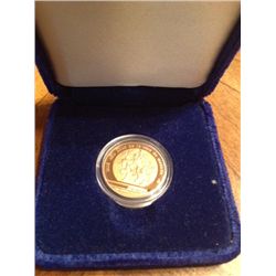 1985 MEXICO 250 GOLD PESOS PROOF WORLD CUP SOCCER COMMEMORATIVE