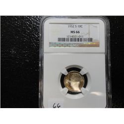 1952-S MS-66 SILVER ROOSEVELT DIME