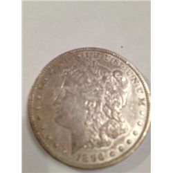1896-O AU+ Morgan Silver Dollar