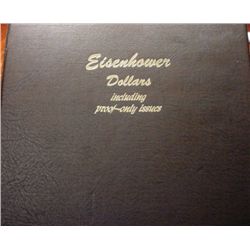 COMPLETE EISENHOWER SET 32 DOLLARS 1971-78 INCLUDING PROOFS AND S's