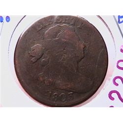 1803 Bust Cent VG8 1/100 overr 1/1000