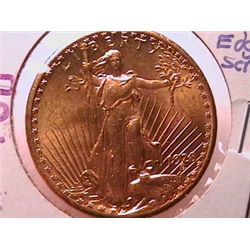 1928 $20 Gold St. Gaudens BU  MS