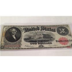 1917 $2 LEGAL TENDER NOTE, XF