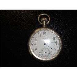 1915 American Waltham Pocket Watch with nickle case, Runs Well