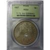 Image 1 : 1887 MORGAN DOLLAR PCGS MS-64 GREEN LABEL