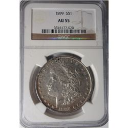 1899 MORGAN DOLLAR NGC AU55