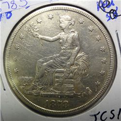 1878-S TRADE DOLLAR XF LIGHTLY CLEANED