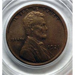 1921 LINCOLN WHEAT ONE CENT CHOICE BU RED AND BROWN