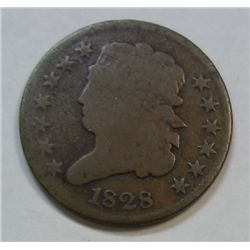 1828   half penny G/ VG