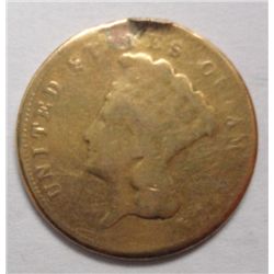 1878  $3 gold  G/VG and has been mounted. est $340-$360