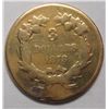 Image 2 : 1878  $3 gold  G/VG and has been mounted. est $340-$360